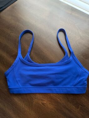 Athleta Square Neck Sport Bralette Yacht Blue Purple Non Padded NWOT XS